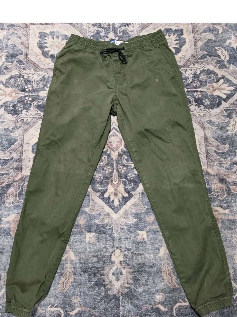 Old Navy Men's Olive Drawstring Joggers Size Medium